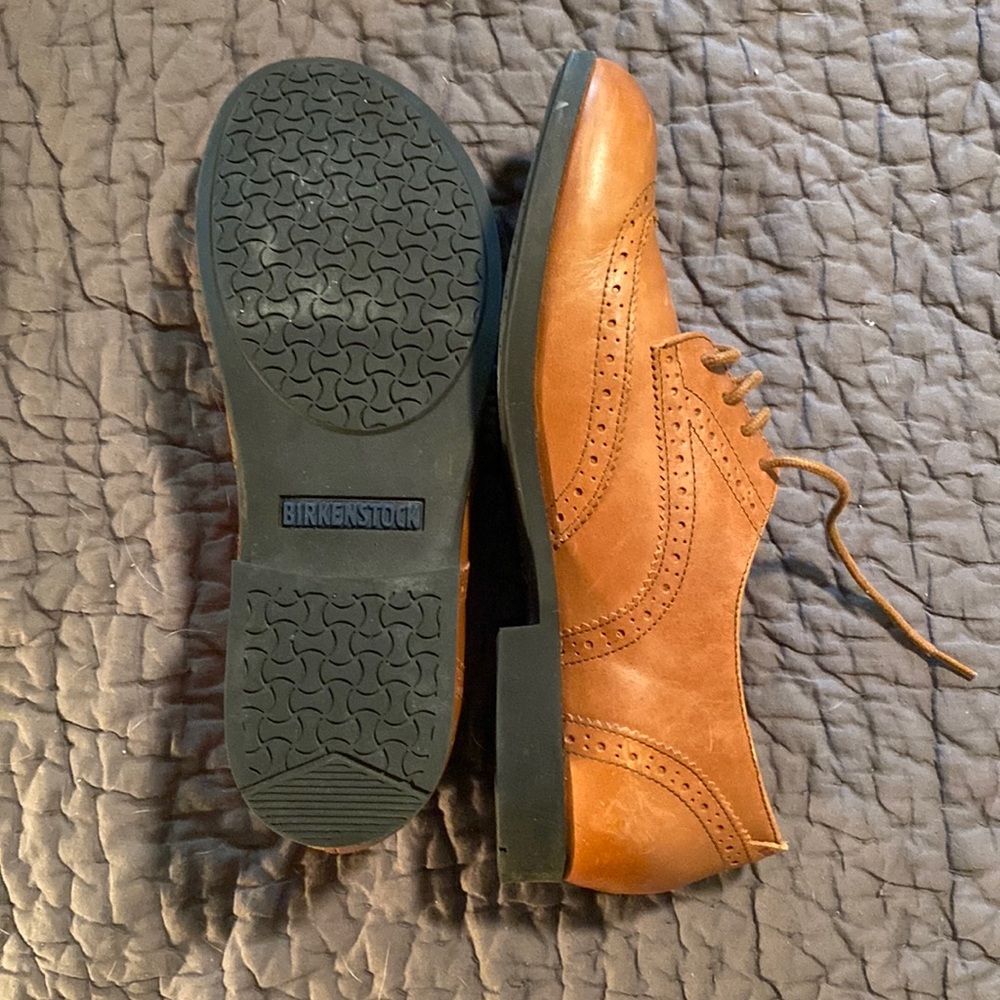 Womens Tan Birkenstock Laramie Low 39.